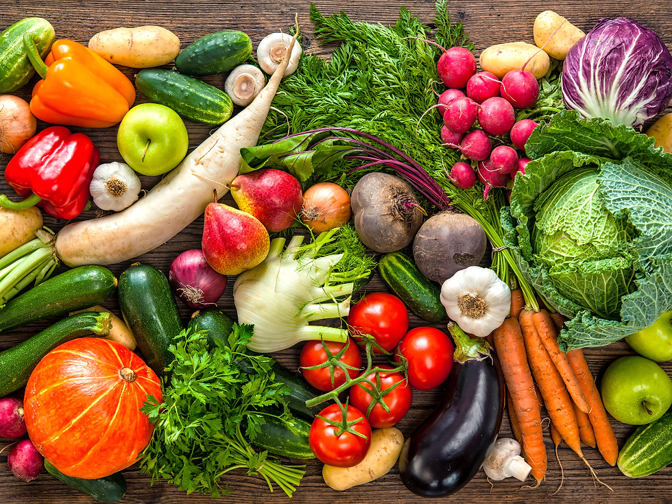 Rau, củ, quả cung cấp đa dạng vitamin và khoáng chất cần thiết cho cơ thể