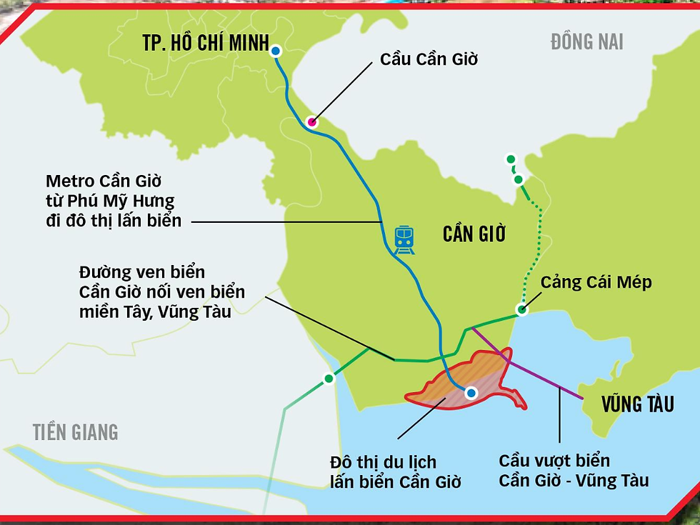 Nhiều dự án đô thị, giao thông và kinh tế biển đang cùng tạo thêm động lực phát triển cho Cần Giờ.