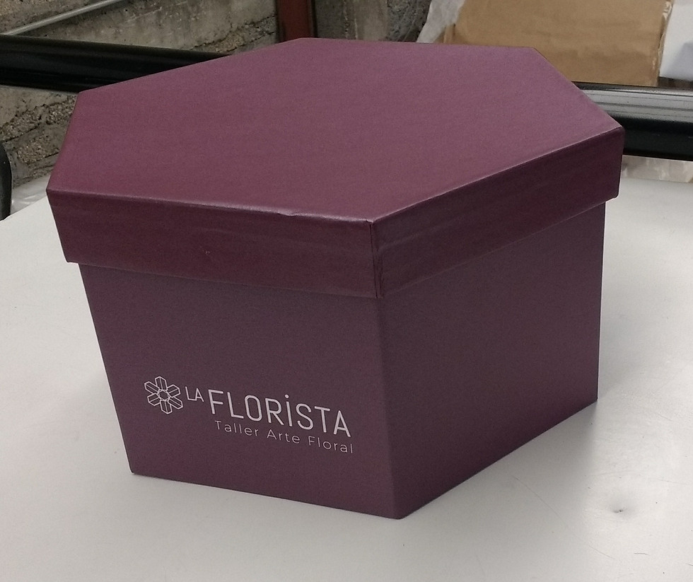 Miniatura: CAJA OCTAGONO PARA FLORES