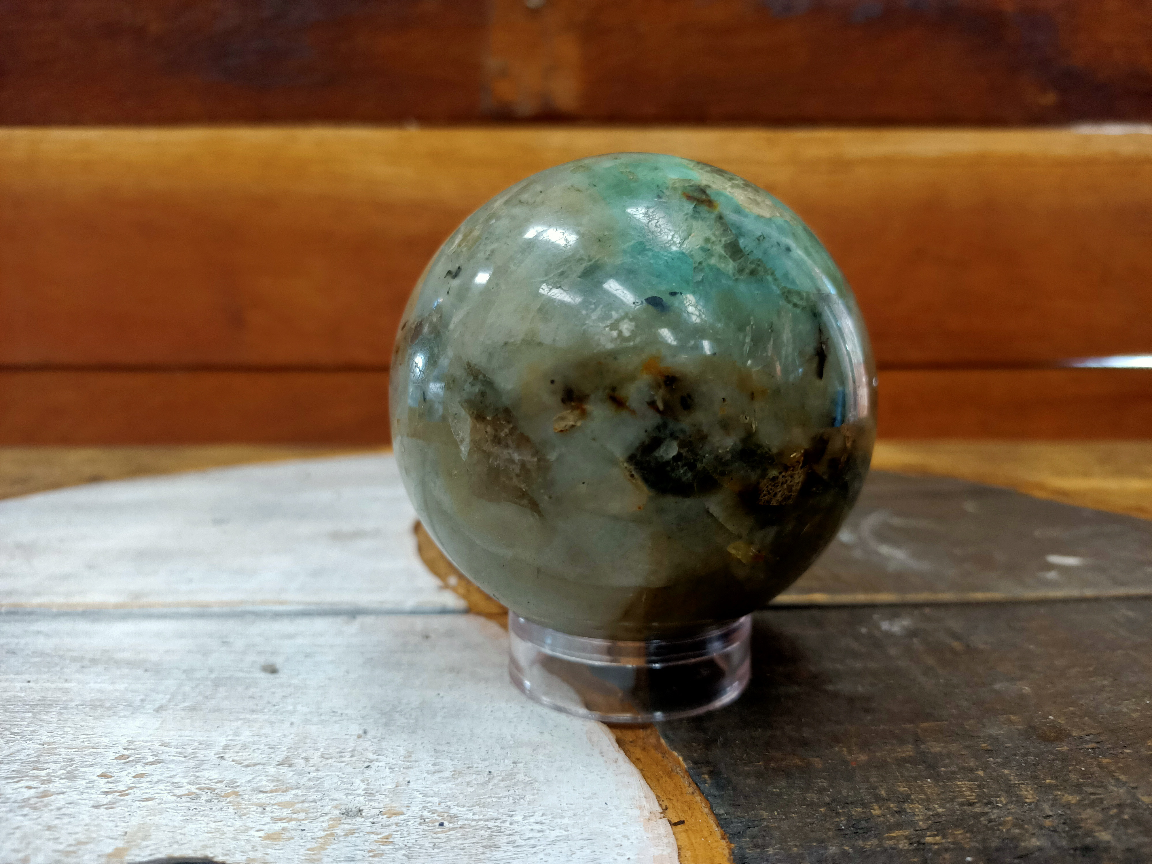 Green Moonstone Sphere (75mm)