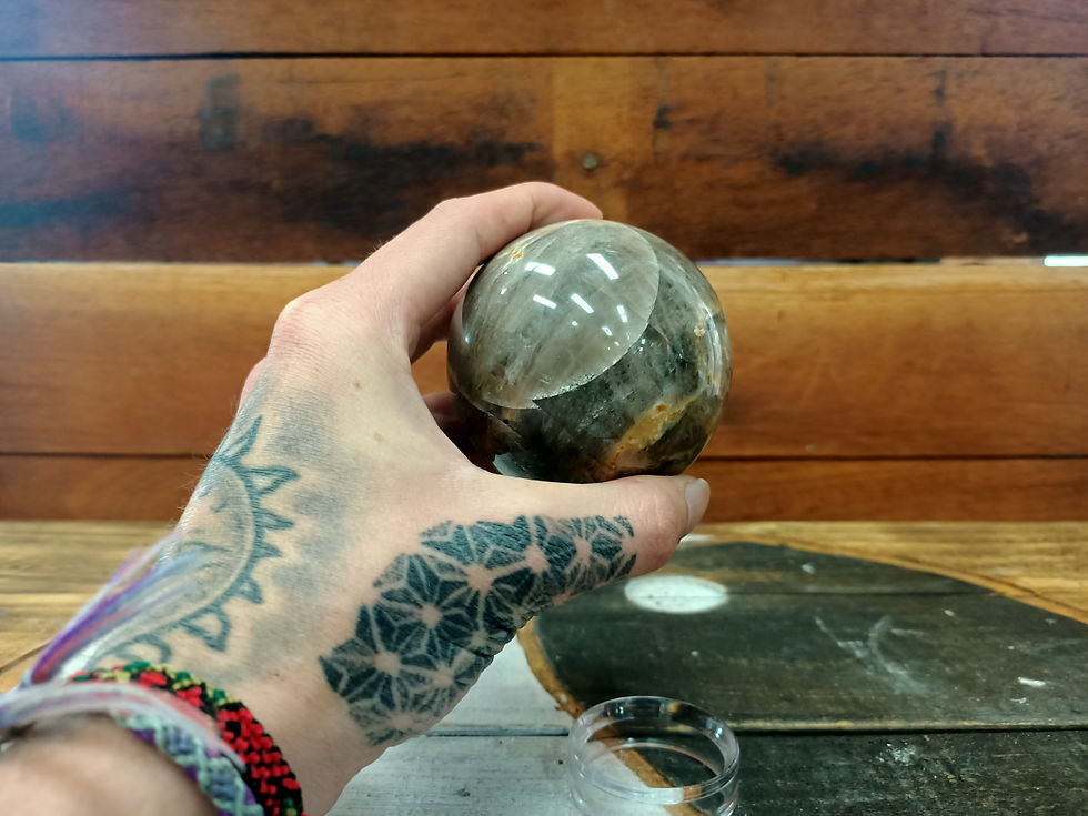 Thumbnail: Black Moonstone Sphere (65mm)