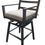 Thumbnail: Monterey Bar or Counter Stool with Arms with Canvas Granite Cushions