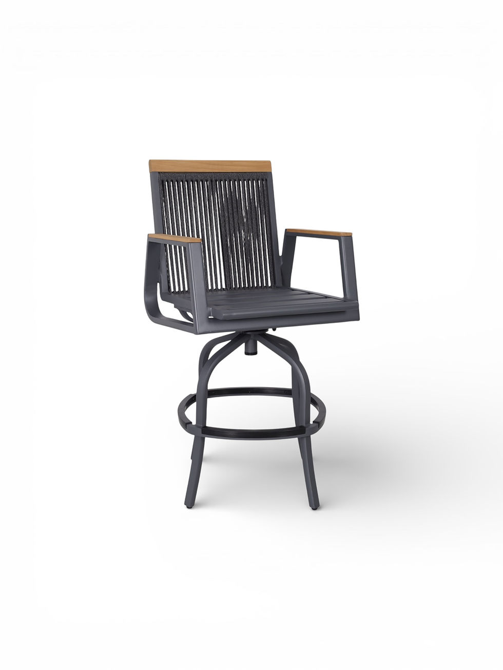 Thumbnail: Bermuda Bar or Counter Stool Linear Rope