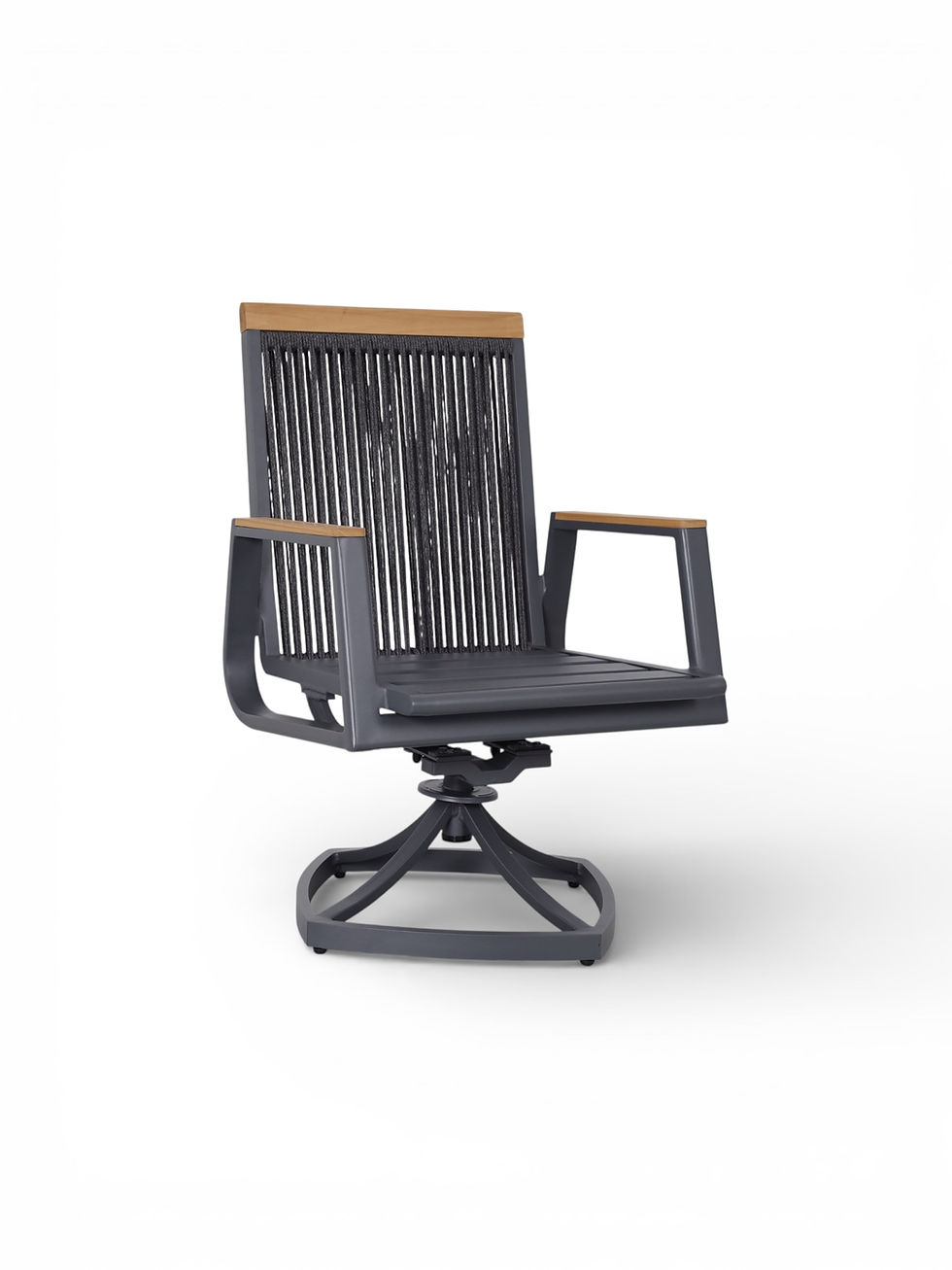 Thumbnail: Bermuda Dining Swivel Rocker Linear Rope