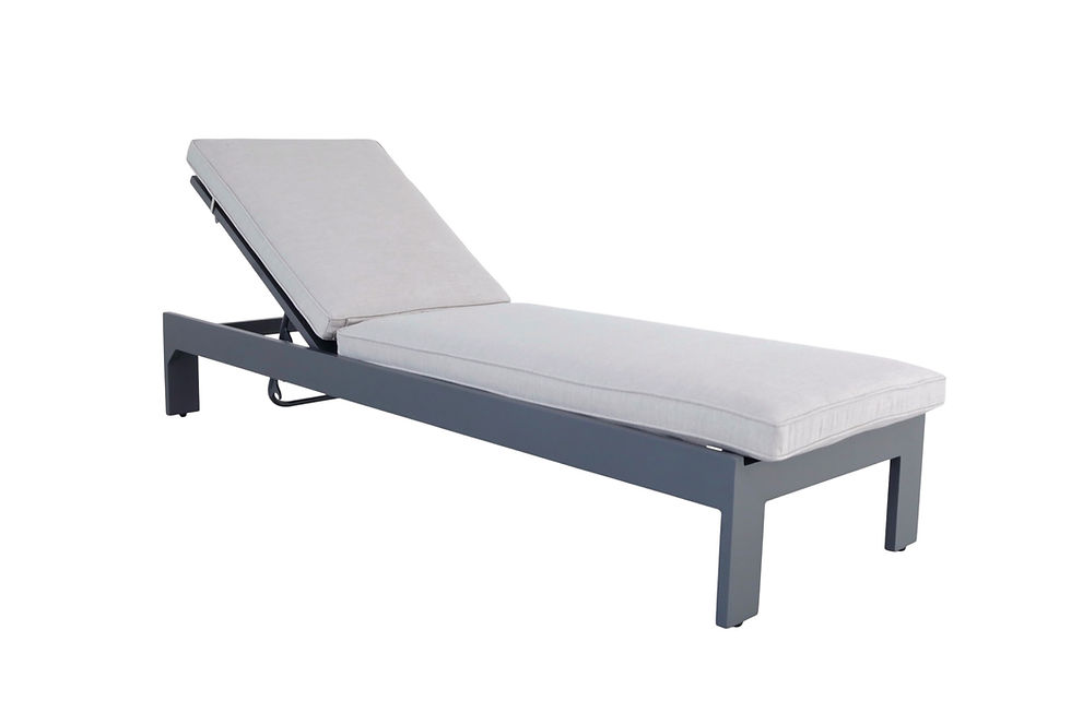 Thumbnail: Cabo Chaise Lounge Grey Frame