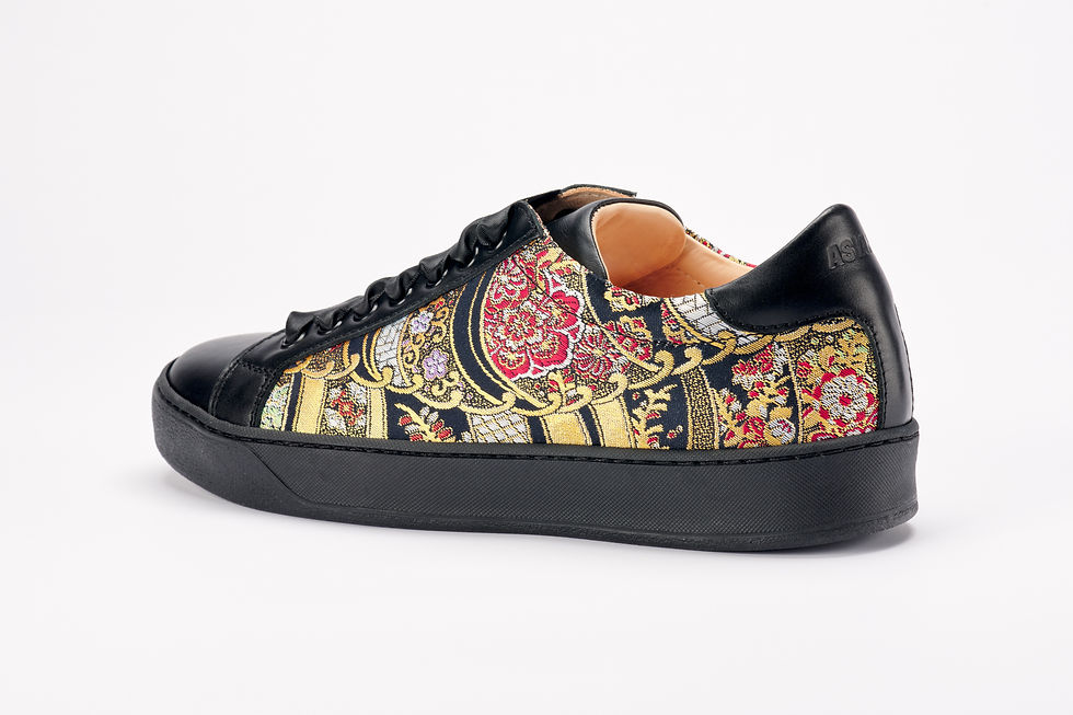 Miniatura: Golden Floral Waves sneakers