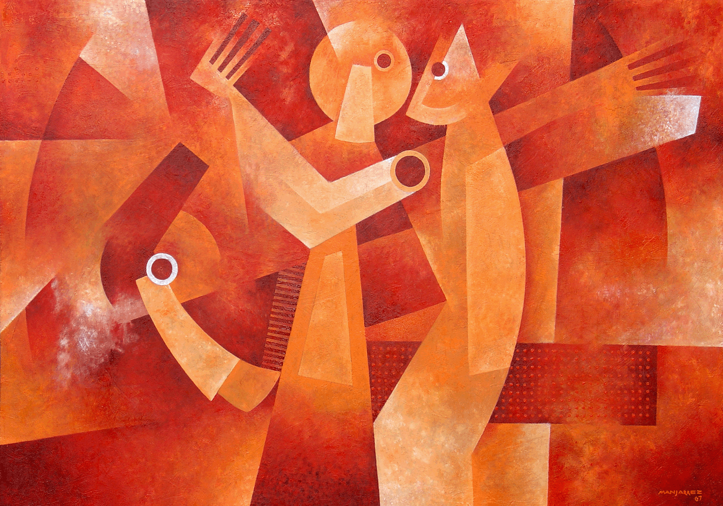 DANZANTES EN ROJO