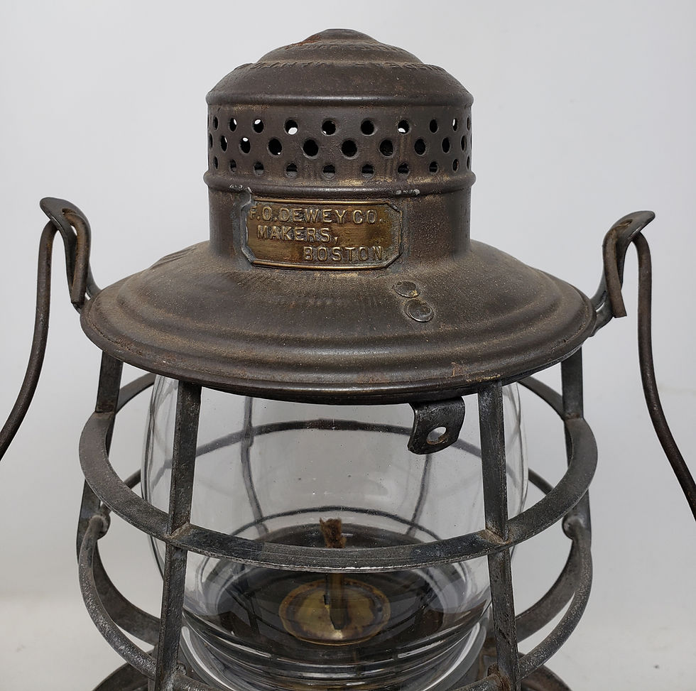 Thumbnail: F.O. Dewey's Maker watchman lantern made by Armspear Mfg.