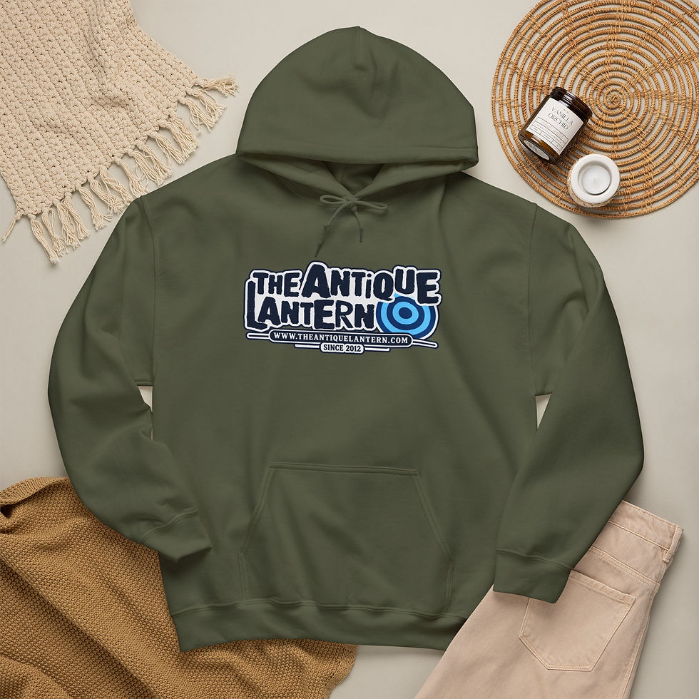 Thumbnail: Antique Lantern Logo Hoodie — TheAntiqueLantern.com Graphic Pullover