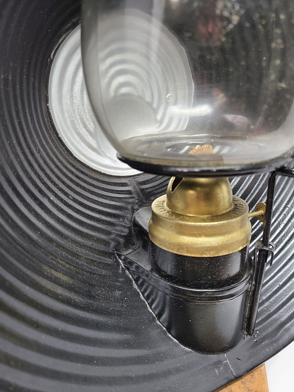 Thumbnail: C.T. Ham No.20 tubular Search light ( seamed fount)