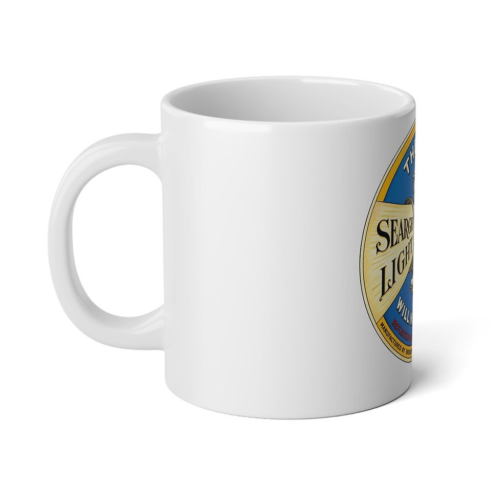 Thumbnail: The 1896 Search Light Bicycle Lantern 20oz Jumbo coffee Mug Bridgeport Brass Co