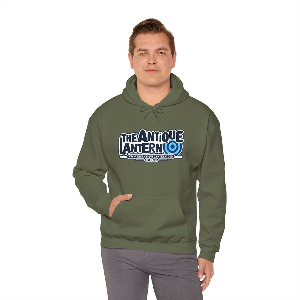 Thumbnail: Antique Lantern Logo Hoodie — TheAntiqueLantern.com Graphic Pullover