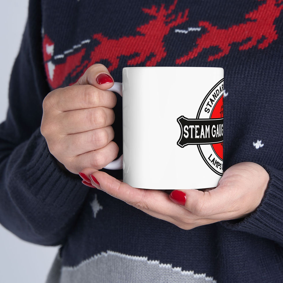 Thumbnail: Steam Gauge & Lantern Co. Ceramic Mug —  Lantern Logo Coffee Cup (11oz/15oz)