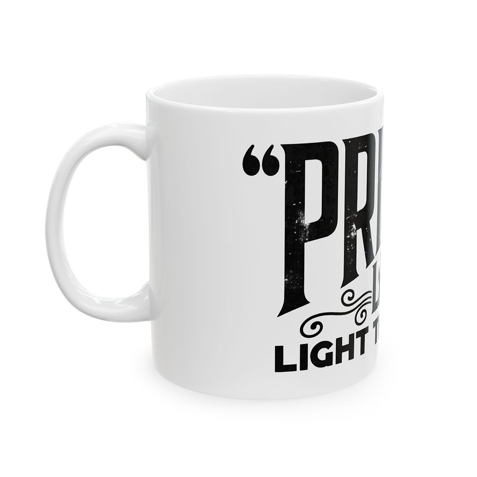 Thumbnail: Ceramic Mug — "Prisco Lantern" Vintage Typography Coffee Mug (11oz, 15oz)