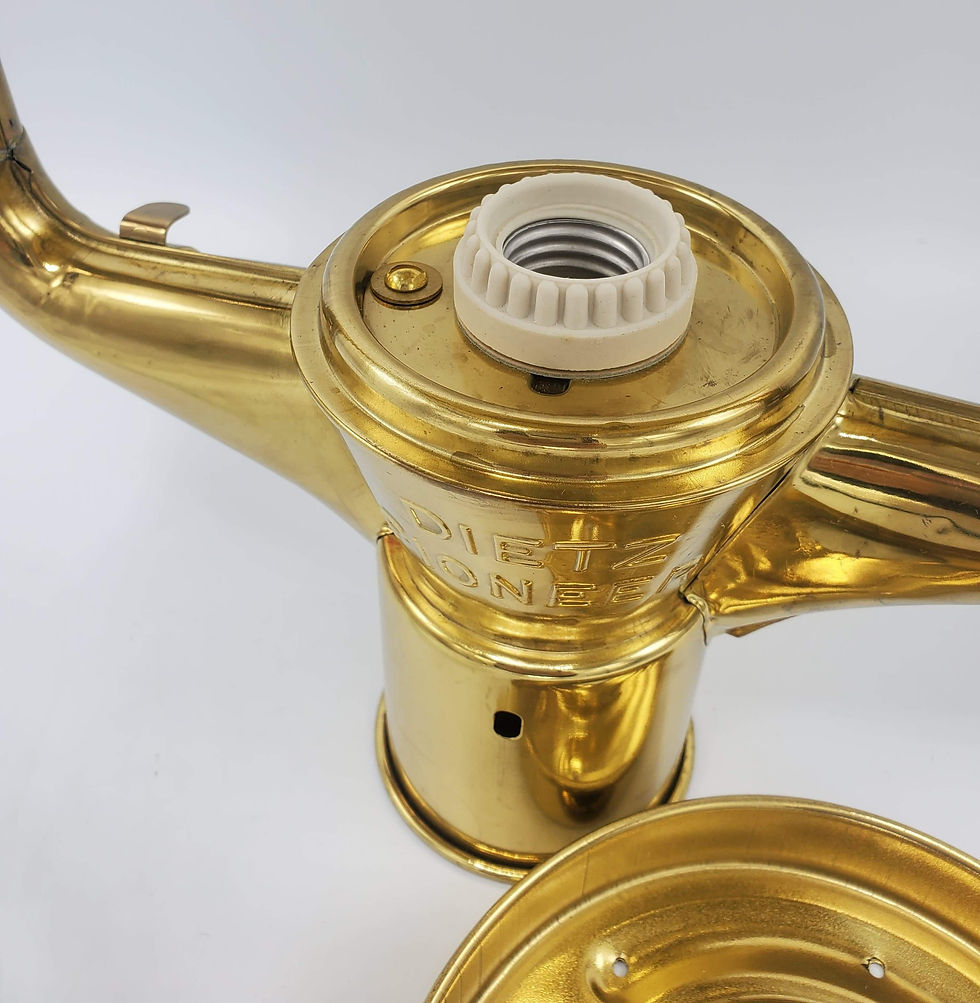 Thumbnail: R.E. Dietz Co. Brass pioneer ( electric version ) New old stock 