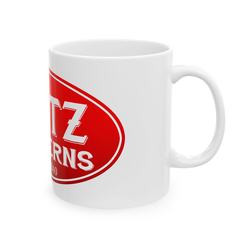 Thumbnail: Dietz Lanterns Ceramic Mug – Vintage Red Logo Coffee Cup (11oz & 15oz)
