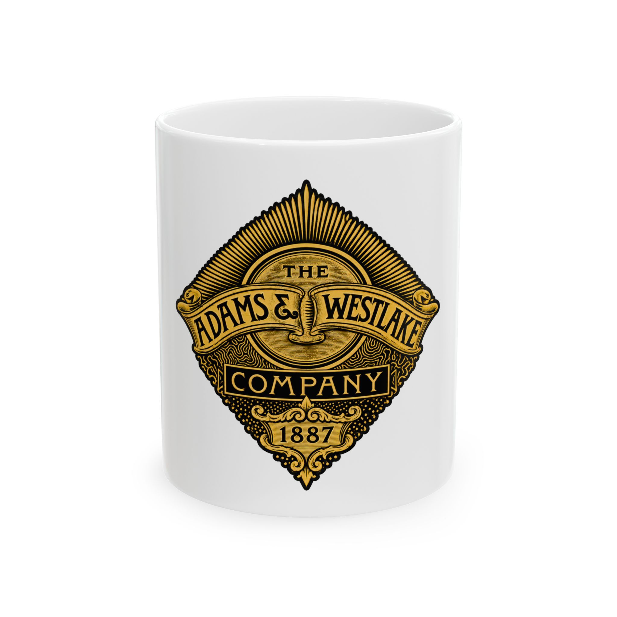 Adams & Westlake Company Vintage 1887 Logo Ceramic Mug (11oz/15oz)