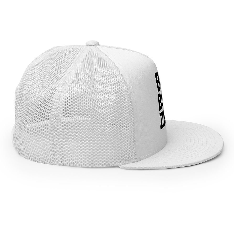 Thumbnail: Buuuzhee Black/White Logo Trucker Cap