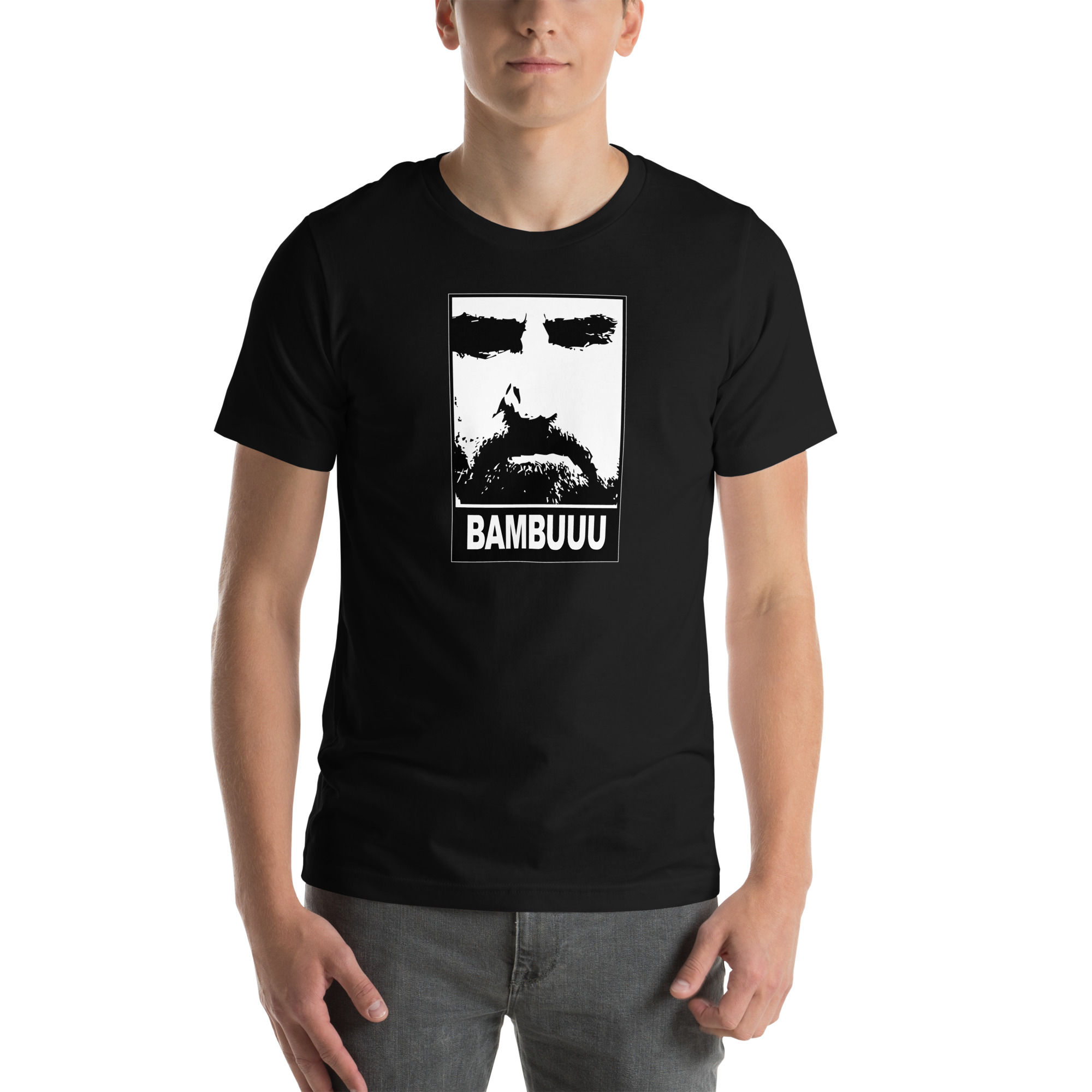 Bambuuu Icon Face Black Unisex t-shirt