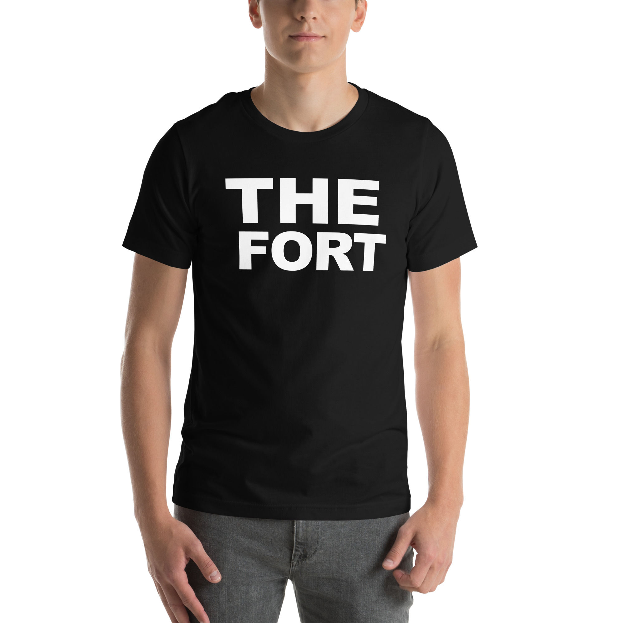 The Fort Stacked White/Black T-shirt