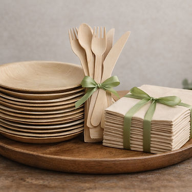 borden bestek servetten