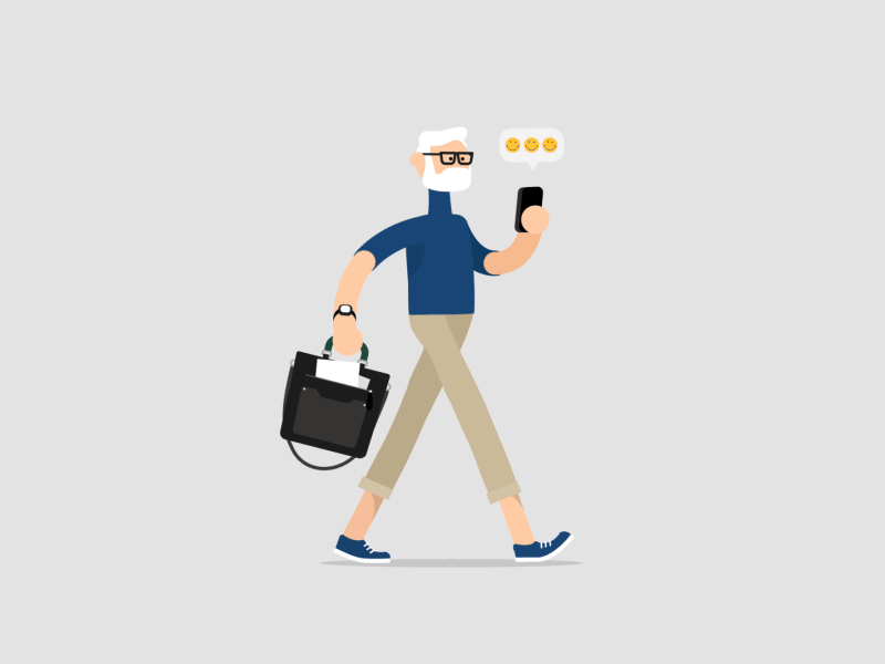 Homme d'affaires Mobile agent immo.gif