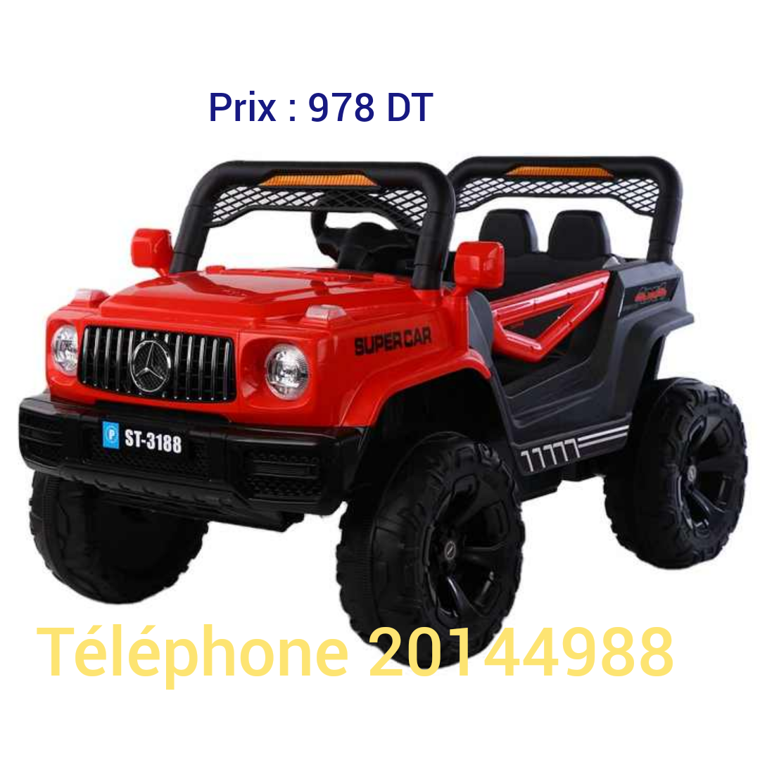 Promo voiture Mercedes Benz électrique. Télécommande paretal. Accélérateur pied.