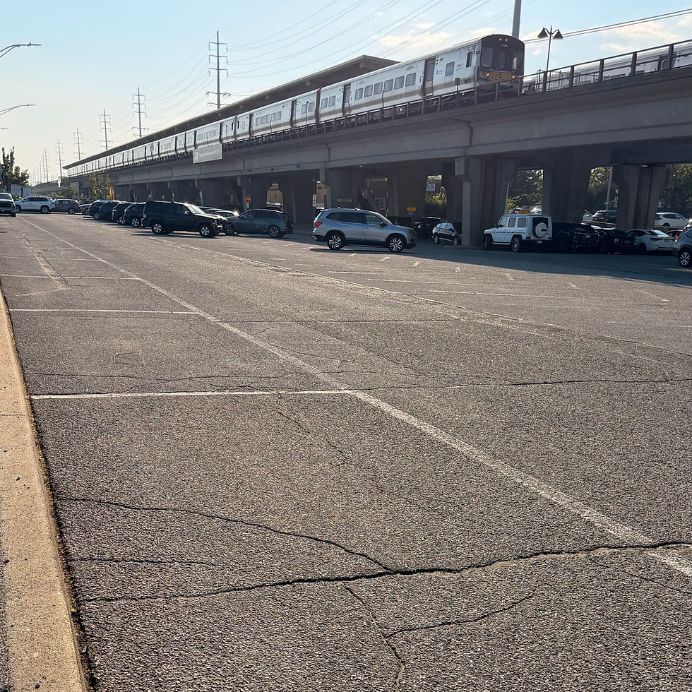 Merrick Train Station Parking Lot is Long Overdue For Repavement