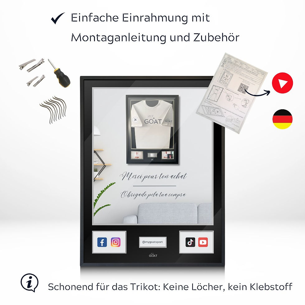 Miniaturbild: Fußball Trikotrahmen – Premium Sleeves – My Goat
