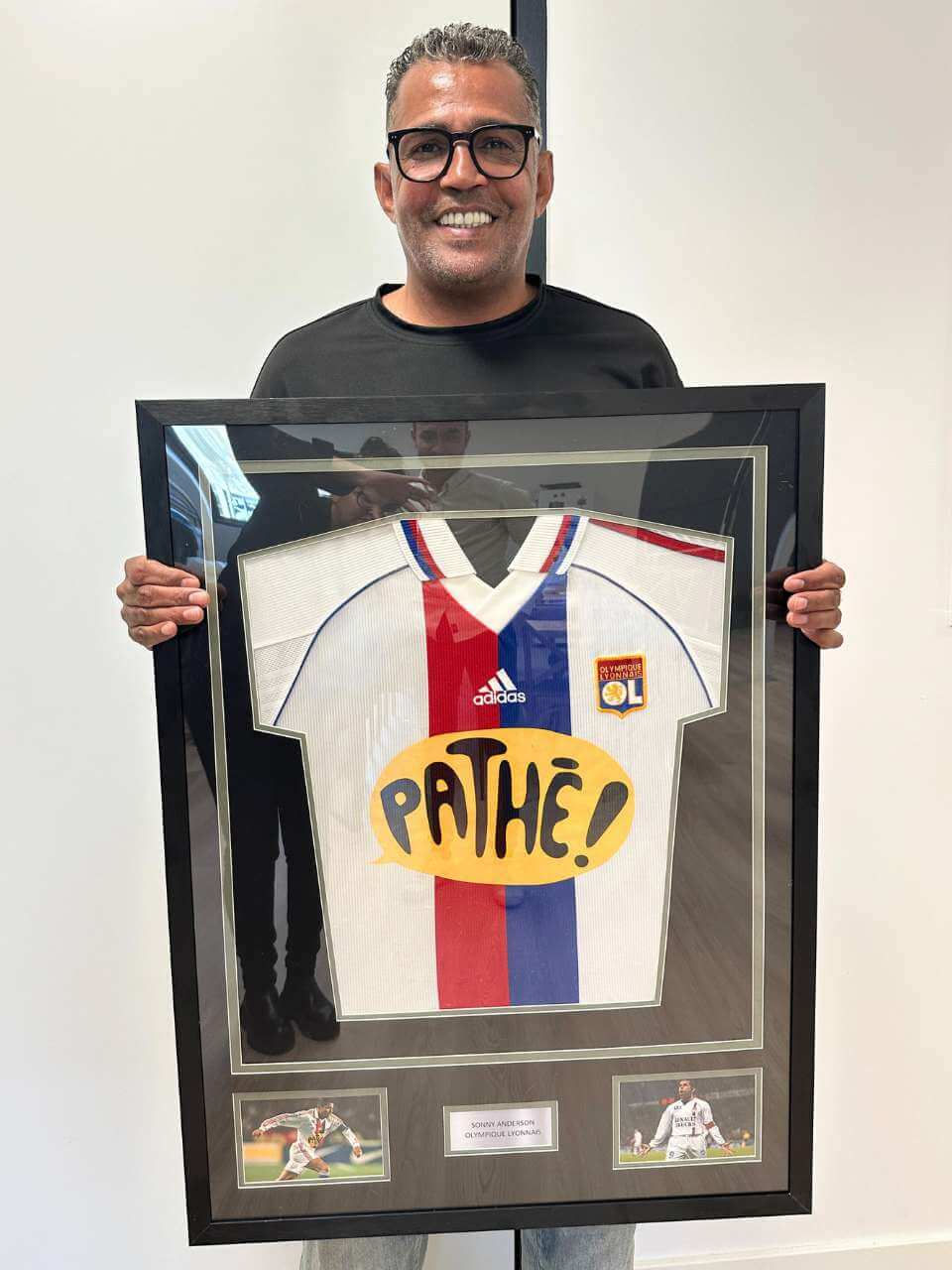 Maillot encadré sonny anderson lyon
