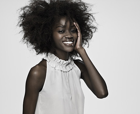 Hair Model Smiling