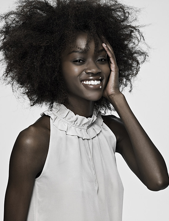 Hair Model Smiling