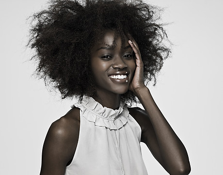 Hair Model Smiling