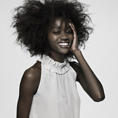 Hair Model Smiling