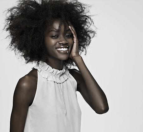 Hair Model Smiling