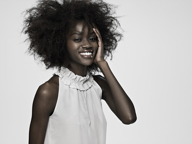 De witte blouse!