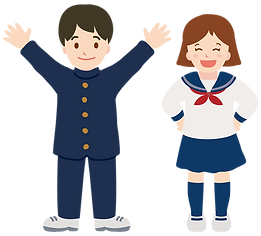 中学生男女