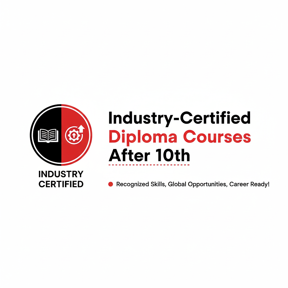 Industry-Certified Diploma Courses After 10th – Recognized skills, global opportunities, and career-ready education pathways for students starting early.