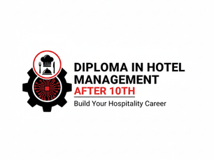 Diploma in Hotel Management After 10th course banner showing hospitality and hotel management career opportunities for students