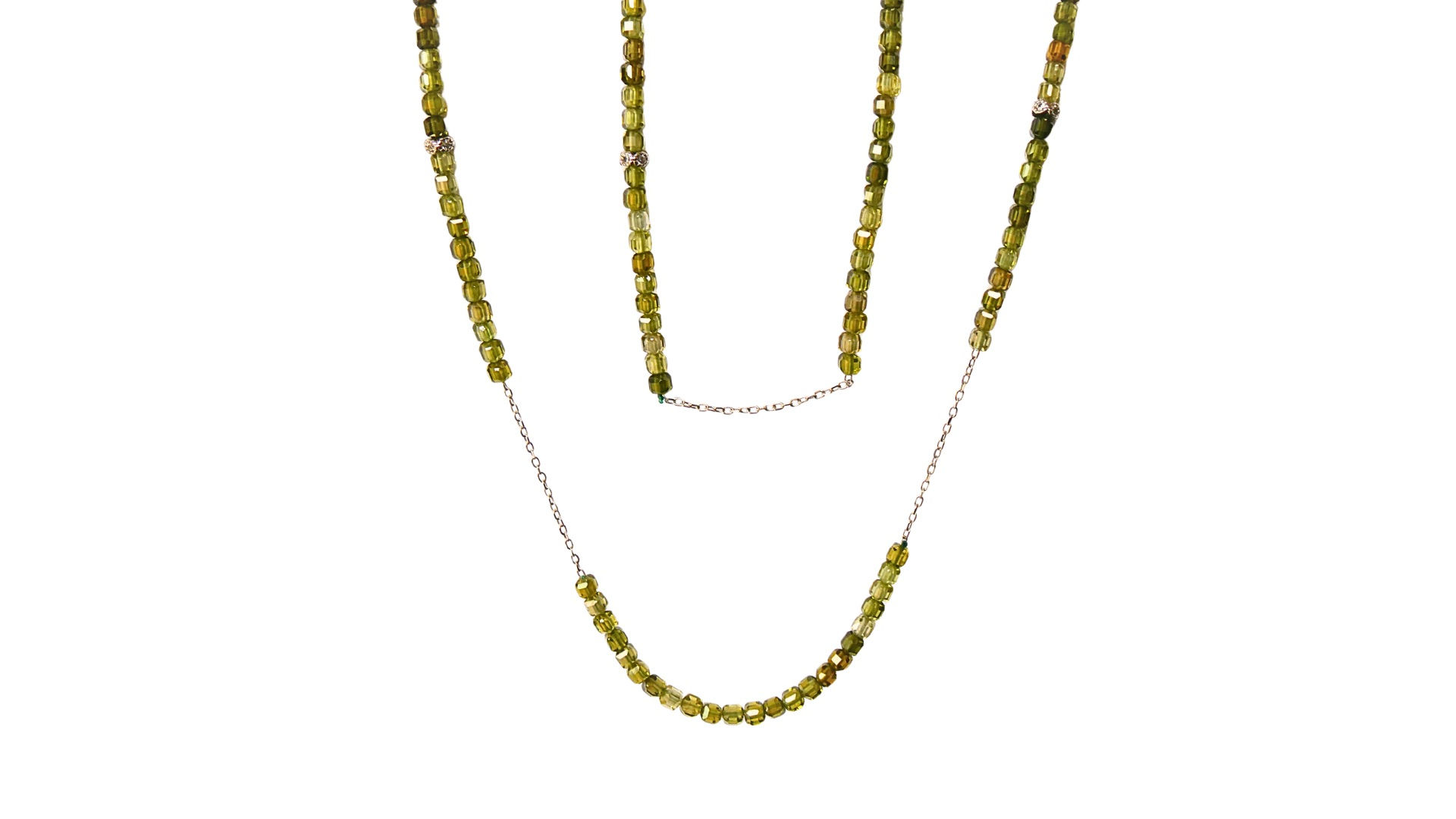 Colar Creta Cristal Peridoto