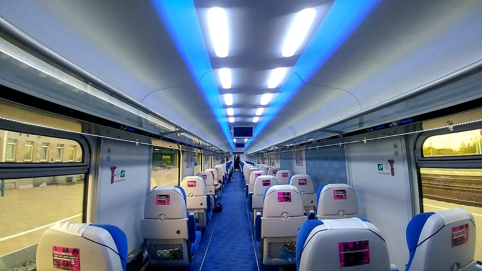 Wnętrze wagonu PKP Intercity