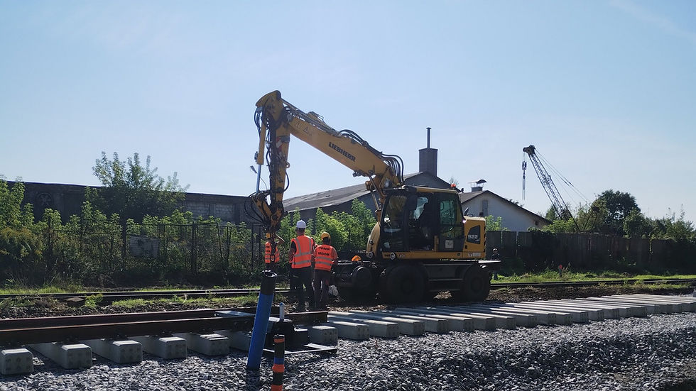 Prace na stacji w Łomży