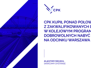 Ponad połowa działek pod Kolej Dużych Prędkości już w rękach CPK