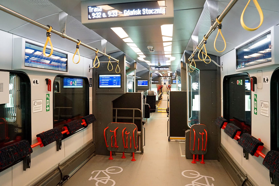 Wnętrze jednostek 58WE dla SKM Trójmiasto