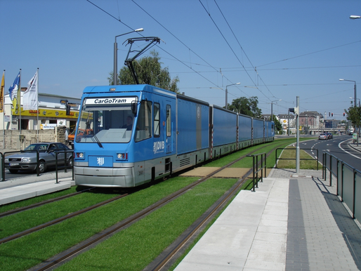 CarGoTram: Drezdeński unikatowy tramwaj towarowy na szynach