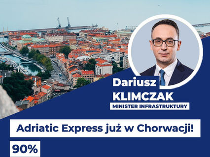 Adriatic Express: Pierwszy pociąg z Polski do Chorwacji dotarł do Rijeki