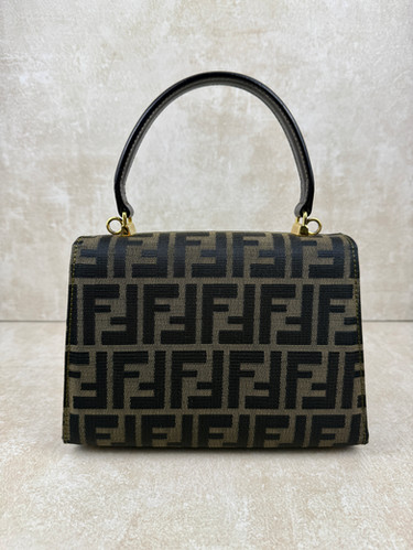 美品!希少 FENDI 2way zucca hand bag フェンディ Vintage Fendi Zucca 2 Way Handbag | My Site 3