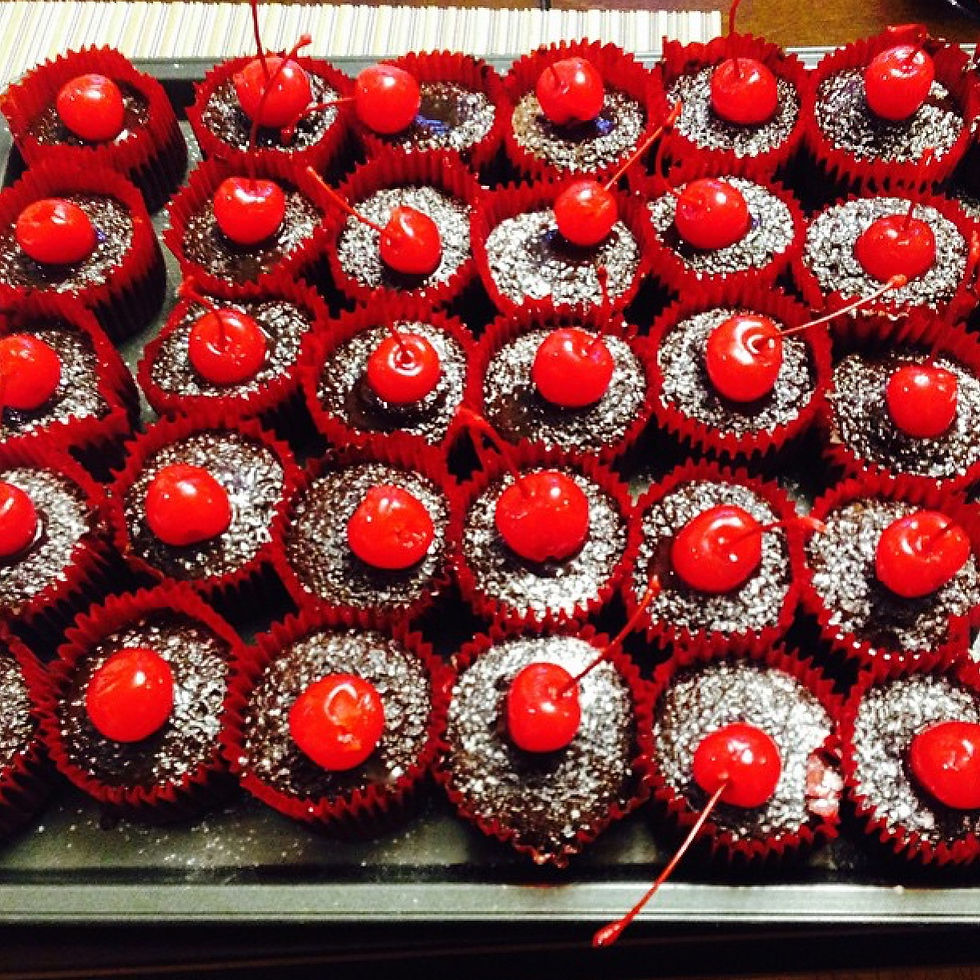 MINI VOLCANES DE CHOCOLATE