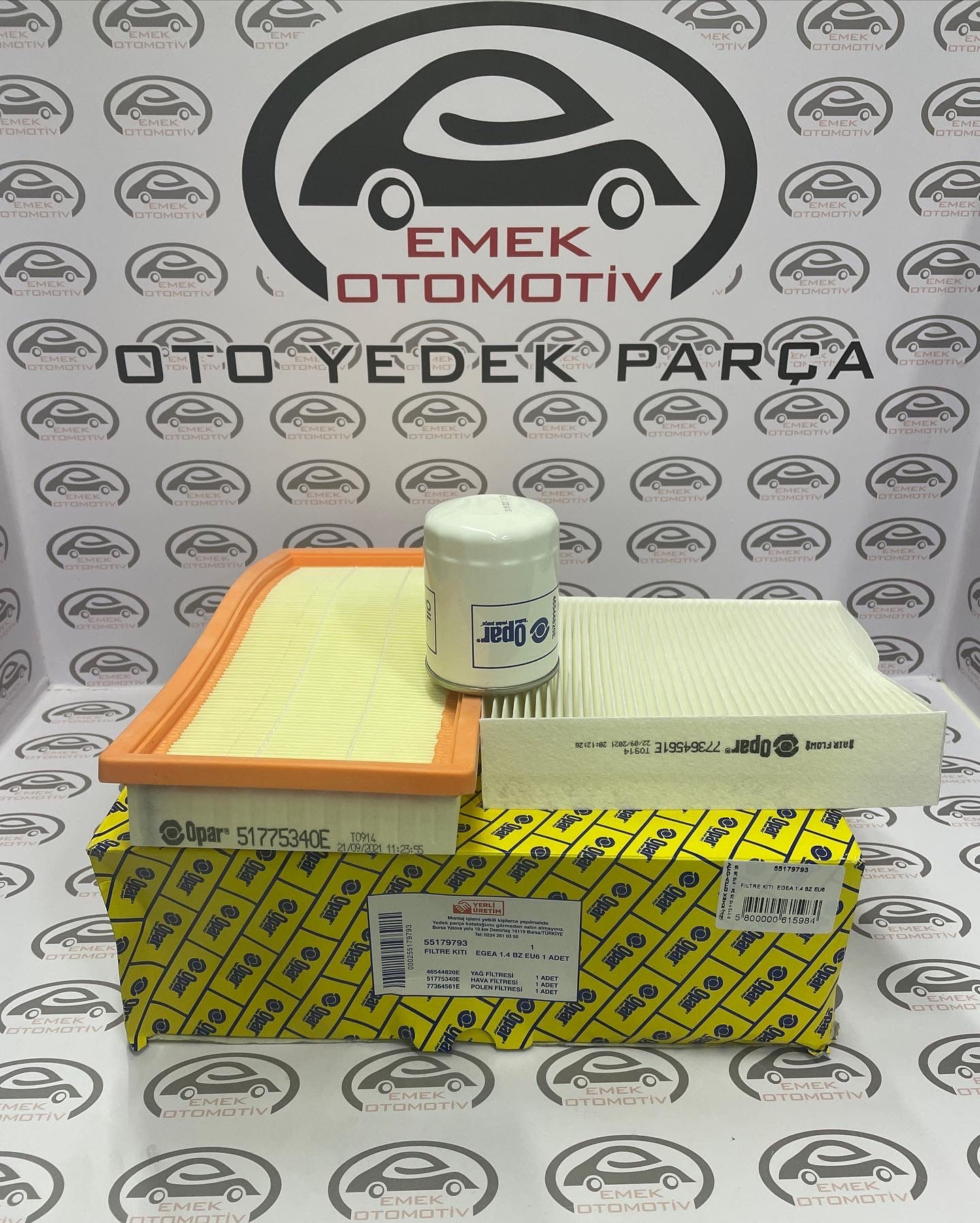 Egea 1.4 Benzinli Bakım Filtre Seti Opar-55179793