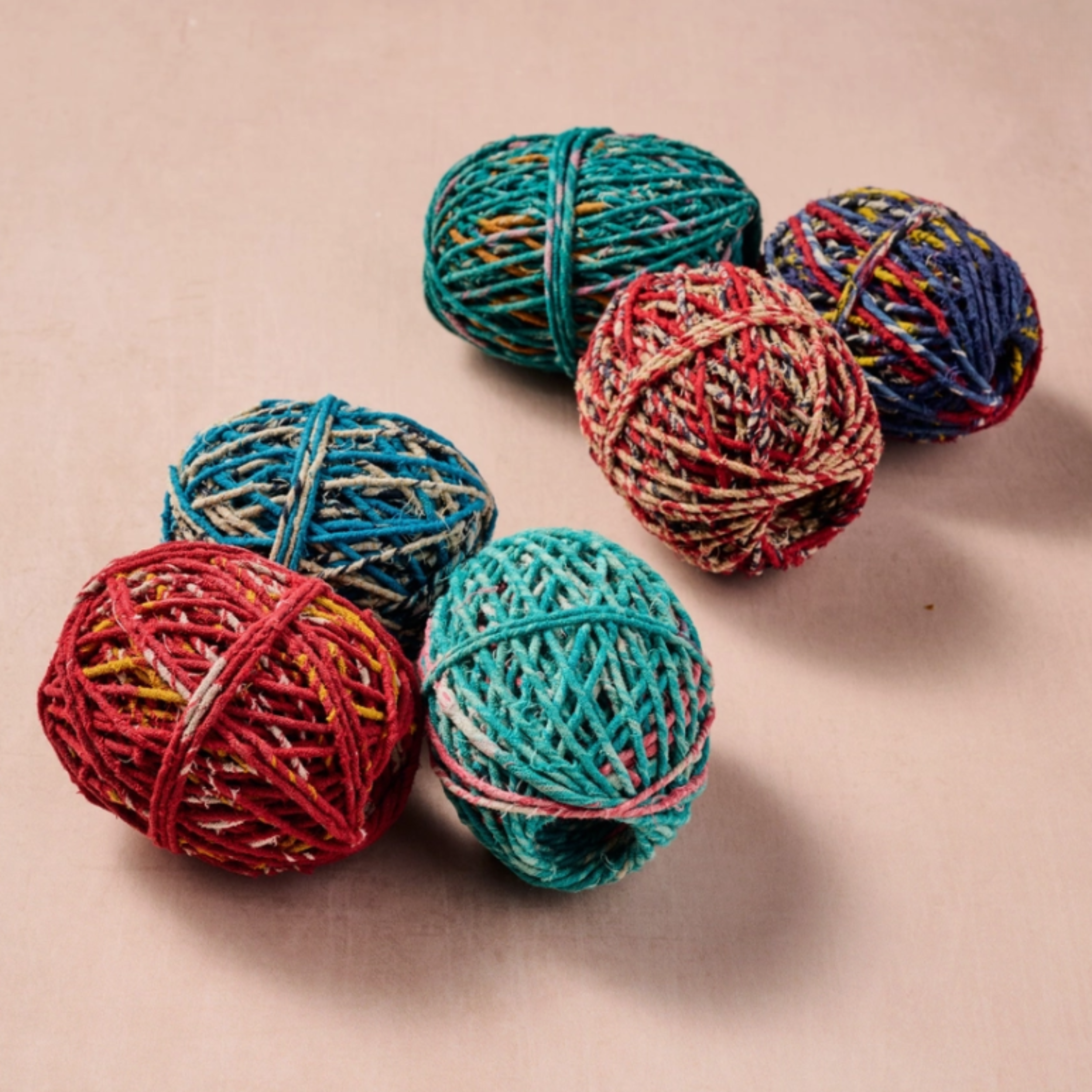 Recycled Sari Twine Balls